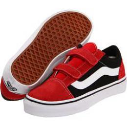 boty Vans Old Skool V kids 12 - high risk red/true white