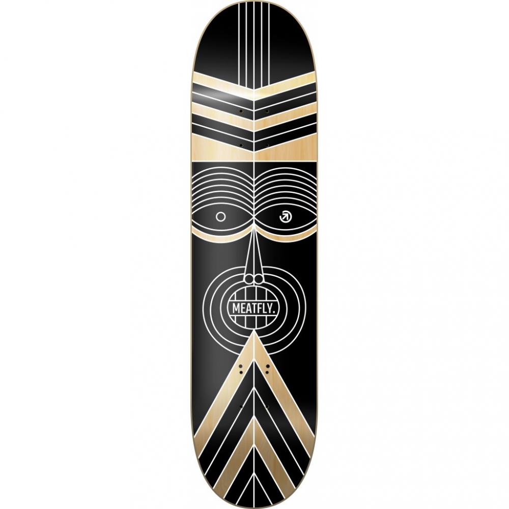 skate deska Meatfly Zulu SK8 Deck 2019 ABlack Wood RealDeal.cz
