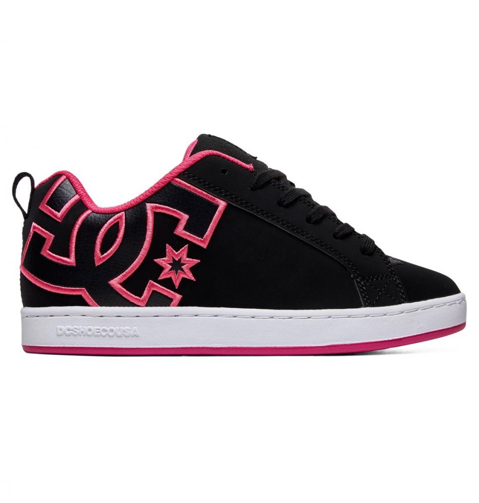 Dámské Boty DC Shoes Court Graffik 21/22 - Black/Black/Pink | Real-Deal.cz