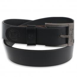 kožený opasek Meatfly Doppler Leather Belt 2023 A-Black