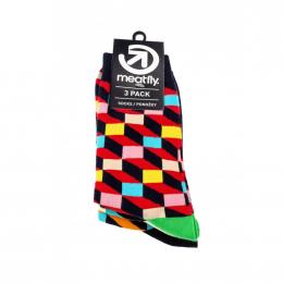 ponožky Meatfly 3D Checkers socks 2021