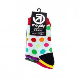 Ponožky Meatfly Light Regular Dots 2023