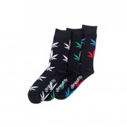Ponožky Meatfly Ganja Black socks 2022 L11