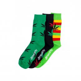 Ponožky Meatfly Ganja Green socks 2022 L10