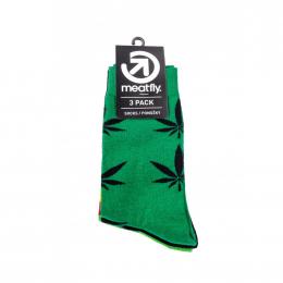 Ponožky Meatfly Ganja Green socks 2022