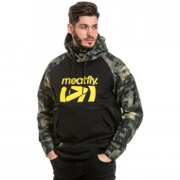 pánská podzimní Softshellová bunda Meatfly Jax 2022 Substance Camo Olive/Black