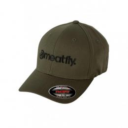 Kšiltovka Meatfly Brand Flexfit 2022 Olive