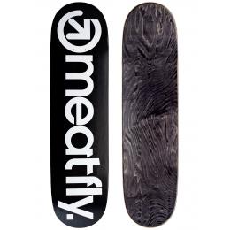 skate deska MEATFLY Brand logo sk8 deck 2021 Black/White