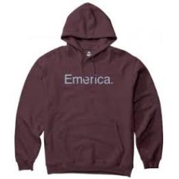 pánská mikina Emerica Pure Logo Hood 25/26 Burgundy