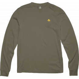 pánské triko Emerica Mini Triangle Ls Tee 21/22 MILITARY