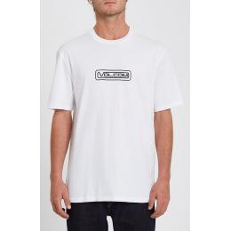 Pánské Tričko Volcom Striper Basic SS 2021/22 White