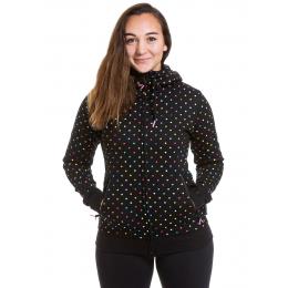 dámská technická mikina Meatfly Omni Technical Hoodie 2022 Black dots