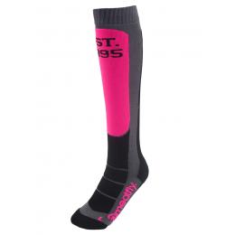 zimní ponožky podkolenky Meatfly Leeway snb socks 2022 Pink/Grey
