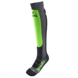 zimní ponožky podkolenky Meatfly Leeway snb socks 2022 Safety Green/Gray