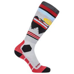 zimní ponožky podkolenky Meatfly Leeway snb socks 2022 Dark Red