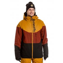 Pánská SNB & SKI bunda Meatfly Hoax Premium 21/22 Wood/Merlot/Black