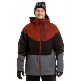 Pánská SNB & SKI bunda Meatfly Hoax Premium 21/22 Merlot/Black/Dark Grey