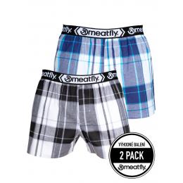 pánské trenýrky MEATFLY GIGI Boxershorts  2025 Black Blue