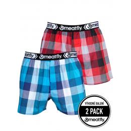 pánské trenýrky MEATFLY GIGI Boxershorts  2025 Blue Red