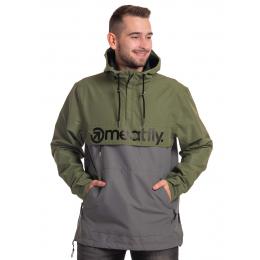 Pánská jarní street bunda Meatfly Garen 2022 Olive/Grey