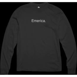 Pánské Tričko Emerica Eff Corporate Long Sleeve 2022 Black