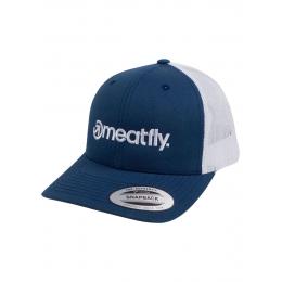 kšiltovka Meatfly Logo Trucker 2023 Navy/White