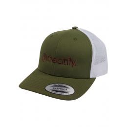 kšiltovka Meatfly Logo Trucker 2023 Buck/White