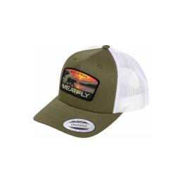 kšiltovka Meatfly View Trucker 2025 Red Alaska/Buck/white