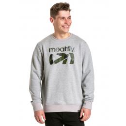 Pánská mikina Meatfly Podium Crewneck 2022 Grey Heather