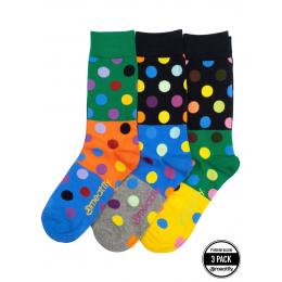 Ponožky Meatfly Lexy Triple Pack 2023 Green Dots