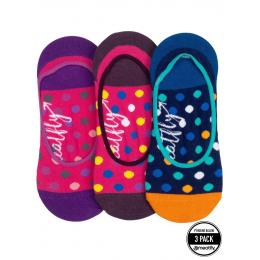 Ponožky Meatfly Low Socks Triple Pack 2022 Navy Fuchsia