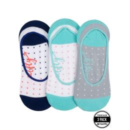 Ponožky Meatfly Low Socks Triple Pack 2022 Blue Dots