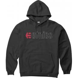 pánská mikina Etnies Ecorp Hoodie 2022 Black/Red/White