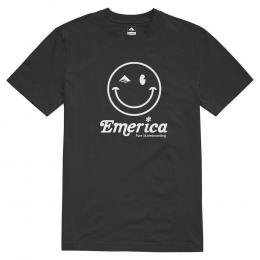 pánské triko Emerica Happy Face Tee 2022 Black