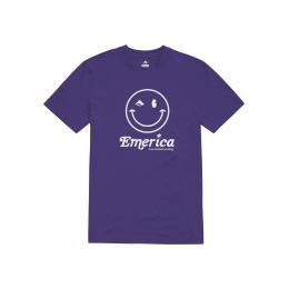 pánské triko Emerica Happy Face Tee 2022 Purple