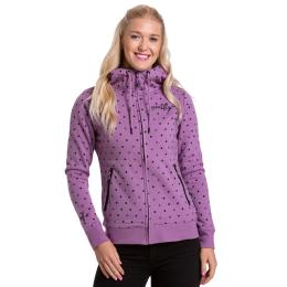 dámská technická mikina Meatfly Omni Technical Hoodie 2022 Purple Dots