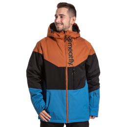 pánská zimní bunda Meatfly Hoax Premium Jacket 2022 Brown/Black/Blue