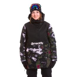 dámská zimní bunda Meatfly Aiko Premium Jacket 2022 Black/Storm Camo Pink