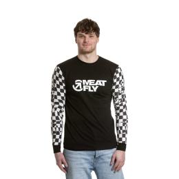 triko Meatfly Judgement Long Sleeve 202 5 Checkered Black