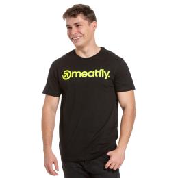 triko Meatfly Joe T-Shirt 2023 Yellow Neon/Black
