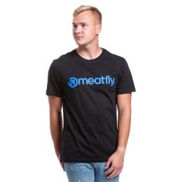 triko Meatfly Joe T-Shirt 2023 Black/Blue Neon