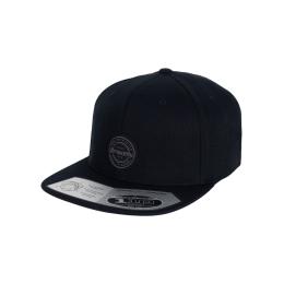 Kšiltovka Meatfly Gruman Premium Snapback 2023 Black Round/Black