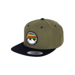 kšiltovka Meatfly Flanker Snapback 2025 Red Mountain/Olive/Black