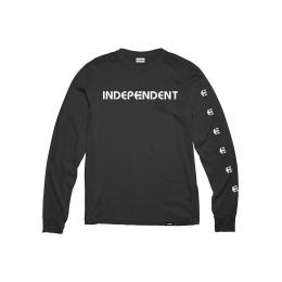 pánské triko Etnies Independent LS Tee 2022 Black