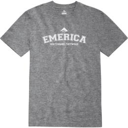pánské triko Emerica Collegiate Tee 2022 Grey/Heather