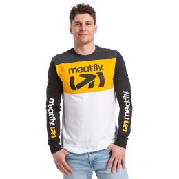 Pánské tričko Meatfly Judgement 2023 Yellow/White