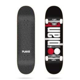 skateboard komplet Plan B CLASSIC 2023 Black white red