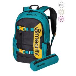 batoh Meatfly Basejumper Backpack 22L 2022 Dark Jade/Black