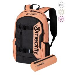 batoh Meatfly Basejumper Backpack 22L 2024 Peach Charcoal