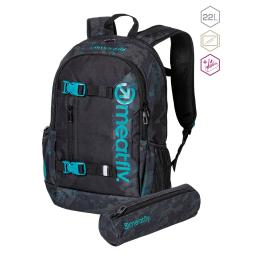 batoh Meatfly Basejumper Backpack 22L 2024 Petrol Mossy/Black